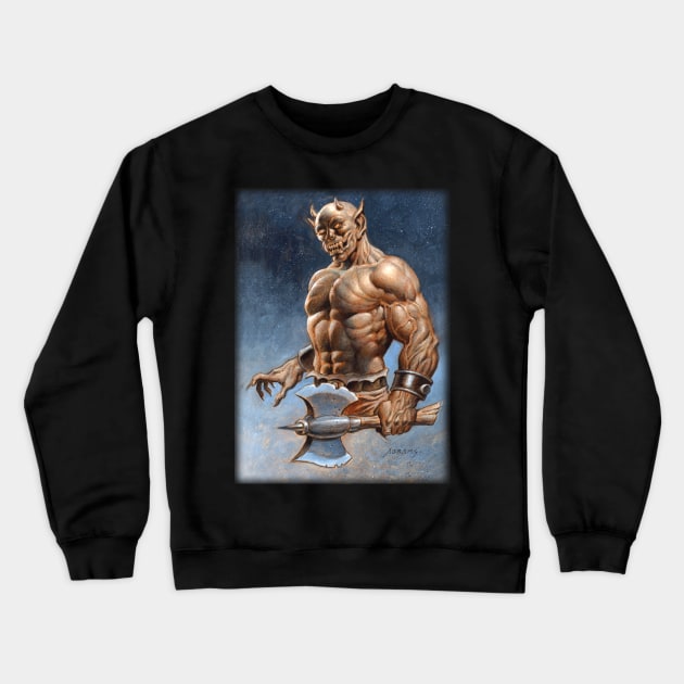 Axe Demon Crewneck Sweatshirt by Paul_Abrams